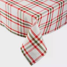 Cotton Cloths & Tissues DII Nutcracker Tablecloth White, Green, Red (132.08x132.08)