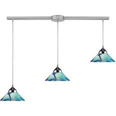 Blue Ceiling Lamps Elk Lighting Refraction Pendant Lamp 36"