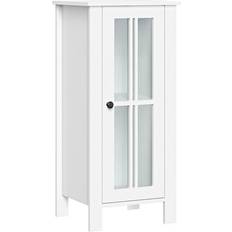 White Glass Cabinets RiverRidge Danbury Single Door Glass Cabinet 13.9x30"