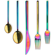 Mepra Due Rainbow Flatware Cutlery Set 5pcs