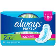 Maxi pads with wings Always Maxi Size 2 Long Super Pads with Wings 32-pack