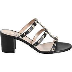 44 ⅔ Sandalias de tacón Valentino Garavani Rockstud Slide Sandal W - Black