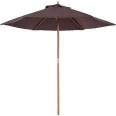 Wood Parasols & Accessories OutSunny New Garden Patio Outdoor Wooden Parasol 250cm