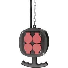 Rood Stekkerdozen as - Schwabe 8-Voudig Stopcontactsplitter 60973 Zwart