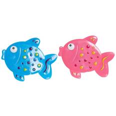 Bademåtte Blå Pink PVC (2 pcs) (13 x 1 x 10.5 cm)