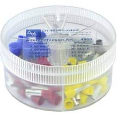 Vogt Verbindungstechnik 737086 Kabelsko-sortiment 4 mm² 16 mm² Grå, Gul, Rød, Blå 100 stk