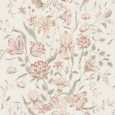 Sandberg Wallpaper Karins bukett powder pink S10164