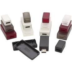 IP54 Stikkontakter Hammond Electronics 1551USB3TSK 1551USB3TSK USB-kabinet 65 x 30 x 15.5 ABS Transparent (diffus) 1 stk