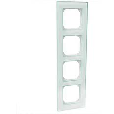 Schneider electric exxact solid Schneider Electric Exxact Solid Kombinationsram 4-fack, glas Vit