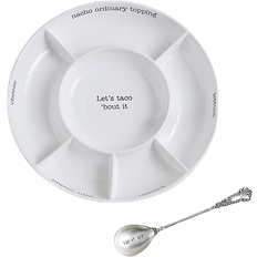 Mud Pie Taco Serving Platter & Tray 2pcs