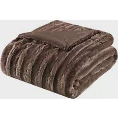 Madison Park Duke Blankets Brown (152.4x127cm)