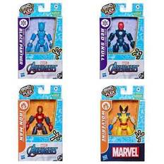 Hasbro Avengers Bend and Flex 6 Inch Figure Fire & Ice Mission, Asst