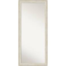 Amanti Art 29" x 65" Regal Framed Full Length Leaner Birch Cream Floor Mirror 29x65"