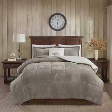 Bedspreads Woolrich Alton Plush Bedspread Gray, White (218.44x218.44)