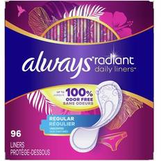 Menstrual Protection Always Radiant Daily Liners Regular 96-pack 96-pack