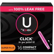 U by Kotex Click Compact Tampons Super Plus 16-pack 16-pack