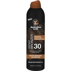 Sunscreen & Self Tan Australian Gold Continuous Spray Sunscreen with Instant Bronzer SPF30 170g