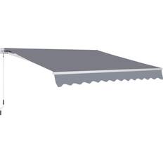 Best Tents OutSunny Manual Retractable Awning, size (4m x3m)-Grey