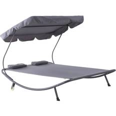 Grey Sun Beds OutSunny 84B-174GY - Grey
