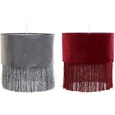 Dkd Home Decor Lamp Shade Polyester Metal (30 x 30 x 29 cm) (2 pcs) Deckenleuchte