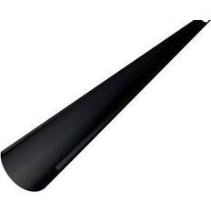 Prefa tagrende 0,7x280mm Lgd a 3 mrt. 1/2- rund. sort RAL9005, P10