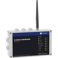 Uscita antenna Prese Ethernet, Dati e Telefono H-Tronic Ht200e Ricevitore Senza Fili 8 Canali Frequenza 868.35 Mhz, 869.05 Mhz, 869.55 Mhz 12 V Raggio Di Azione Max