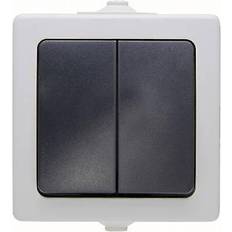 Kopp Nautic Rocker Serie switch Overflademonteret IP44 Antracit/hvid