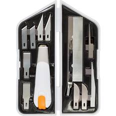 Kunst en Ambachten Fiskars Knife, Chisel and Saw Set, L: 15 cm, W: 3 cm, 1 set