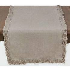 Saro Lifestyle Refined Rustic Tablecloth Beige (182.88x40.64cm)