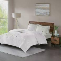 Madison Park Finely Waffle Weave Duvet Cover White (264.16x233.68cm)