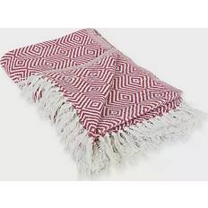 Design Imports Diamond Blankets Red (152.4x127cm)