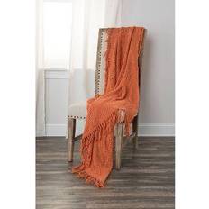 Rizzy Home Solid Blankets Orange (152.4x127cm)