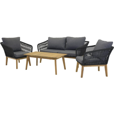 Venture Design Chania Lounge-Set, 1 Tisch einschl. 2 Stühle & 1 Sofas