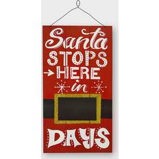 Christmas Decorations National Tree Company 22" Santa Countdown Wall Art Decoration 22"