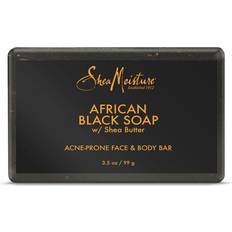 Calming Bar Soaps Shea Moisture African Black Soap Acne-Prone Face & Body Bar 99g 3.5oz