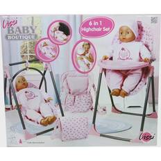 Lissi Baby Doll 6-in-1 Convertible Highchair Play Set