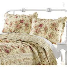 Greenland Home Fashions Antique Rose Quilts White (266.7x241.3cm)