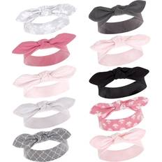 1-3M - Girls Headbands Hudson Baby Cotton Headbands 10-pack - Damask (10158598)