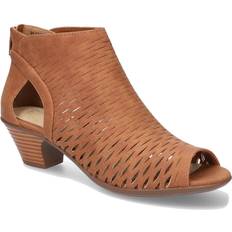 Open Toe Heeled Sandals Easy Street Sunrise - Tan