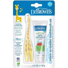 Dr. Brown's Infant-To-Toddler Toothbrush Set Giraffe