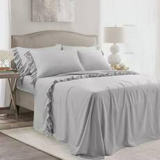 Lush Decor Reyna Bed Sheet White (243.84x167.64cm)