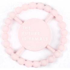 Pink Teething Toys Bella Tunno The Future is Female Happy Teether