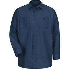 Red Kap Industrial Long Sleeve Work Shirt - Navy