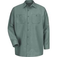 Red Kap Industrial Long Sleeve Work Shirt - Light Green