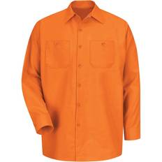 Industrial Long Sleeve Work Shirt - Orange