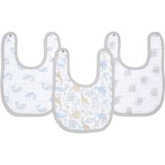 Anais anais Aden + Anais Essentials Cotton Muslin Snap Bib Natural History 3-pack