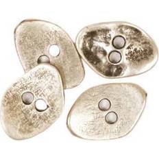 Drops Design Kantet Sølvknap 20 mm