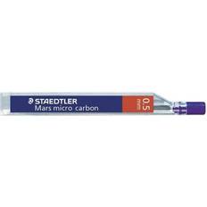 Stift 0.5 Staedtler Mars micro carbon 250 Blyertspenna 3H jetsvart 0.5 mm paket med 12