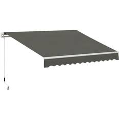 Best Awnings OutSunny Alfresco Manual Retractable Garden Canopy 3 x 2m, Grey