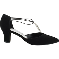 Suede - Women Heels & Pumps Easy Street Moonlight - Black Lamy